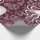 vintage Octopus pattern. ラッピングペーパー (角)