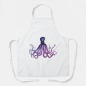 Vintage Octopus Sealife エプロン (正面)