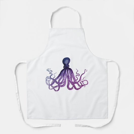 Vintage Octopus Sealife エプロン (正面)