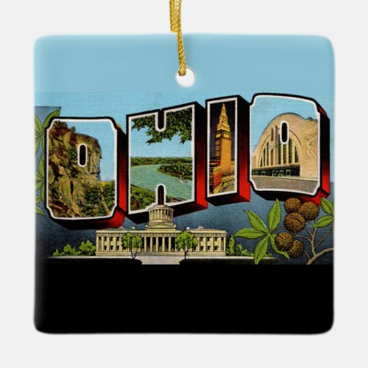 Vintage Ohio セラミックオーナメント (正面)