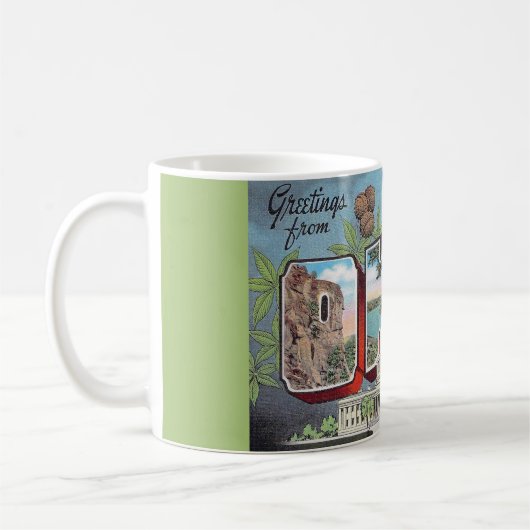 Vintage Ohio Postcard Mug コーヒーマグカップ (左)