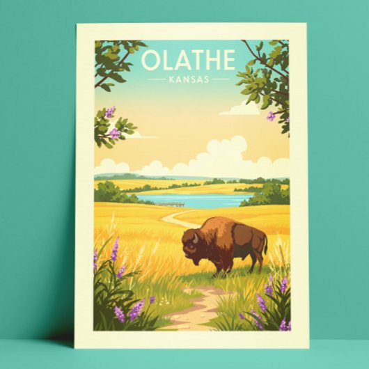 Vintage Olathe Kansas ポストカード