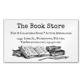 Vintage Old Books Editable Vintage Art マグネット名刺 (正面)