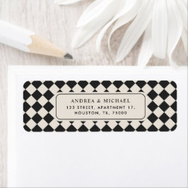 Vintage Old Money Preppy Wedding Return Address ラベル