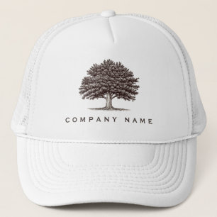 Vintage Old Oak Tree Service or Family Reunion キャップ