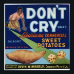 Vintage Old Sweet Potatoes Fruit Crate Labels ポスター<br><div class="desc">A label is a piece of paper, polymer, cloth, metal, or other material affixed to a container or article, on which is printed a legend, information concerning the product, addresses, etc. A label may also be printed directly on the container or article. Labels have many uses: product identification, name tags,...</div>