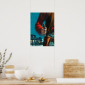 Vintage Old West Gunslinger Cowboy ポスター (キッチン)