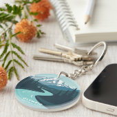 Vintage Olympic National Park キーホルダー (正面右)