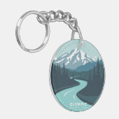 Vintage Olympic National Park キーホルダー (正面左)