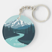 Vintage Olympic National Park キーホルダー (裏面)