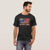 Vintage Oncology Nurse American Flag Nursing Tシャツ (正面フル)