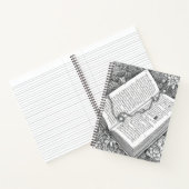 Vintage Open Book Sketch Journal ノートブック (内部)