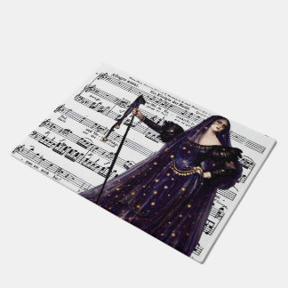 Vintage Opera Gothic Queen of the Night Art  ドアマット