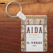 Vintage Opera Music, Egyptian Aida by Verdi キーホルダー (正面)