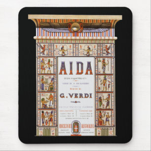 Vintage Opera Music, Egyptian Aida by Verdi マウスパッド