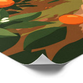 Vintage Orange California ポスター (角)