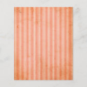 Vintage Orange Floral Striped Journal Sheet (裏面)