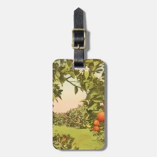 Vintage Orange Grove ラゲッジタグ (正面縦)