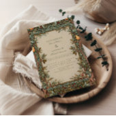Vintage Orchard Botanical Wedding 招待状