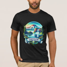 Vintage Oregon Map T-Shirts – Retro us state Tシャツ