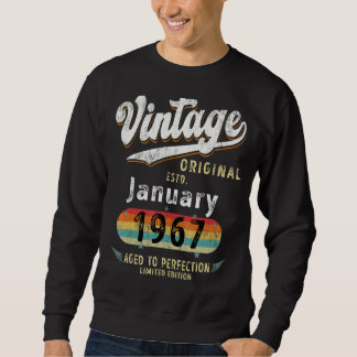 Vintage Original Est January 1967 Age To Perfectio スウェットシャツ