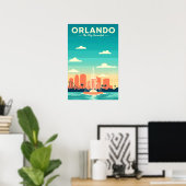 Vintage Orlando ポスター (ホームオフィス)