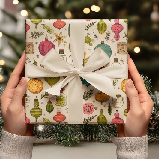 Vintage Ornament Pattern ラッピングペーパー