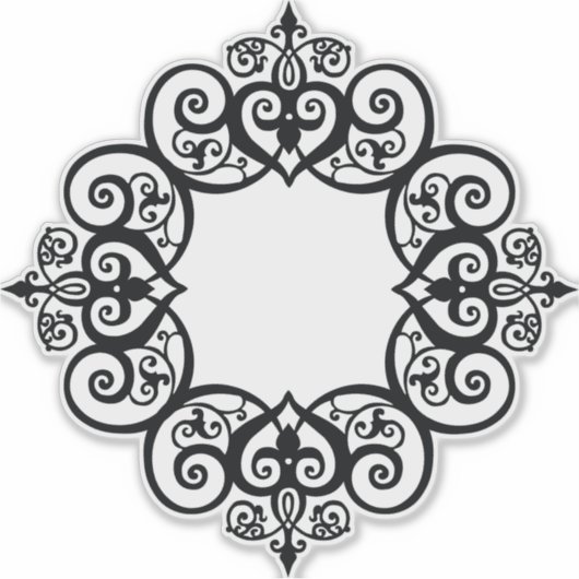 Vintage Ornamental Frame シール (正面)