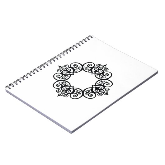 Vintage Ornamental Frame ノートブック (左側)