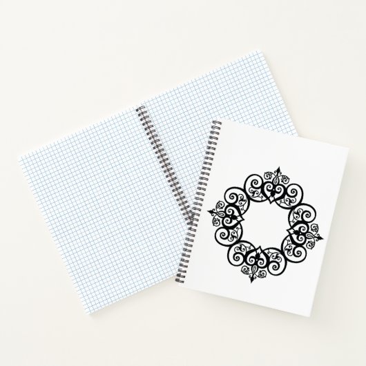 Vintage Ornamental Frame ノートブック (内部)