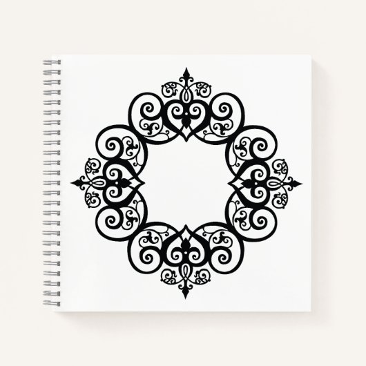 Vintage Ornamental Frame ノートブック (正面)