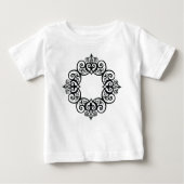 Vintage Ornamental Frame ベビーTシャツ (正面)