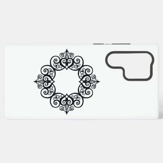 Vintage Ornamental Frame Samsung Galaxyケース (裏面横)