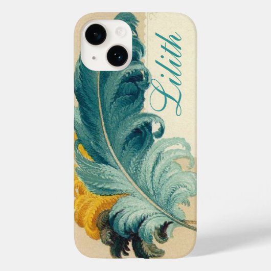 Vintage Ostrich Plume Case-Mate iPhoneケース (裏面)