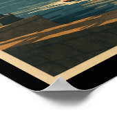 Vintage Ottawa Canada Travel ポスター (角)