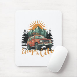 Vintage Overland 4x4 Adventure Escape The City マウスパッド