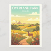 Vintage Overland Park Kansas ポストカード (正面)