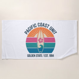 Vintage Pacific Coast Surf Beach Towel ビーチタオル