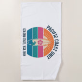 Vintage Pacific Coast Surf Beach Towel ビーチタオル (正面)