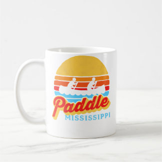 Vintage Paddle Mississippi Canoeing Retro Sun Raft コーヒーマグカップ