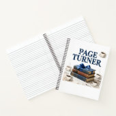 Vintage Page Turner Bookworm ノートブック (内部)