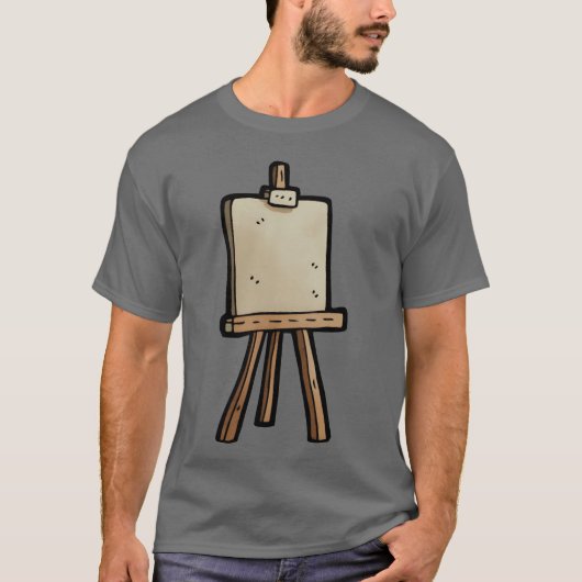 Vintage Paint Easel gift Tシャツ (正面)