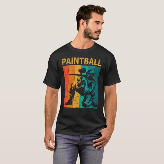 Vintage Paintball Tシャツ (正面フル)