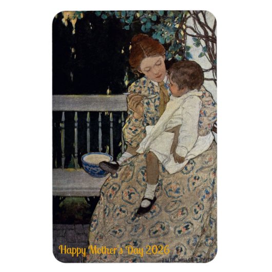 VINTAGE Painting Mother's Day ~  マグネット (縦)