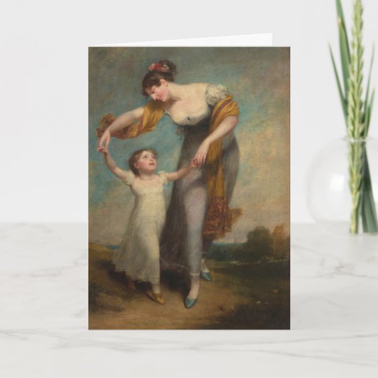 Vintage Painting Mother's Day Card カード (正面)