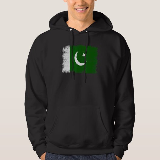 Vintage Pakistan Flag Pakistani Independence Day パーカ (正面)
