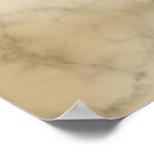 Vintage Palm Tree  Tropical Elegant Marble ポスター (角)