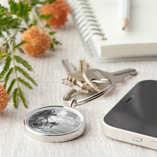 Vintage Palm Trees Cool キーホルダー (側面)