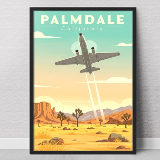 Vintage Palmdale California ポスター