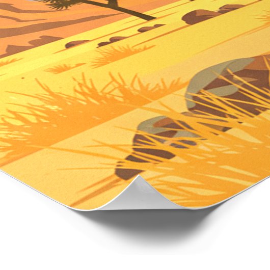 Vintage Palmdale California ポスター (角)